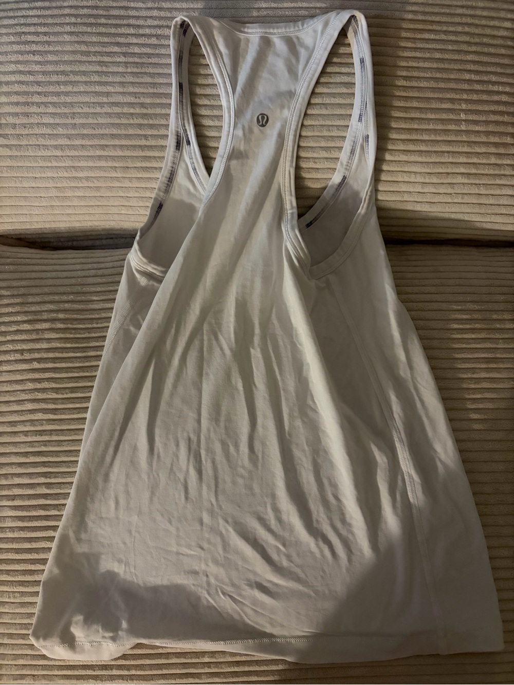 lululemon athletica White Racerback Workout Tank